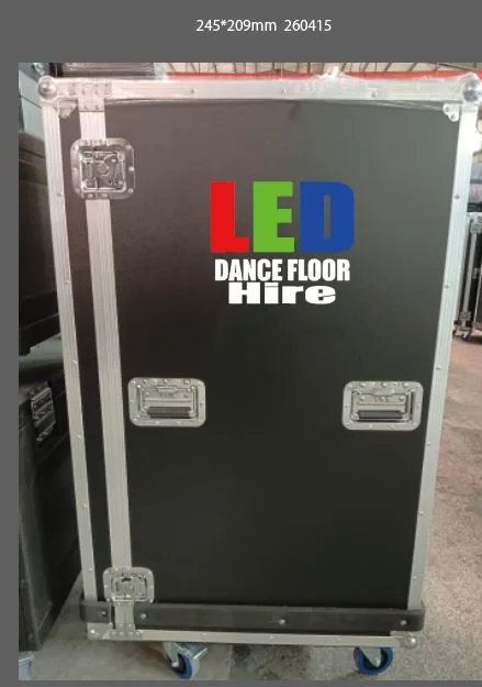 LED dance floor panel flight case built for transport