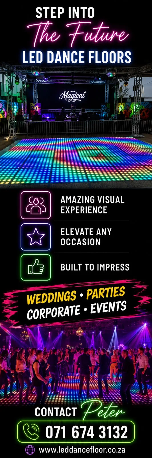 Step into the future with LED dance floors