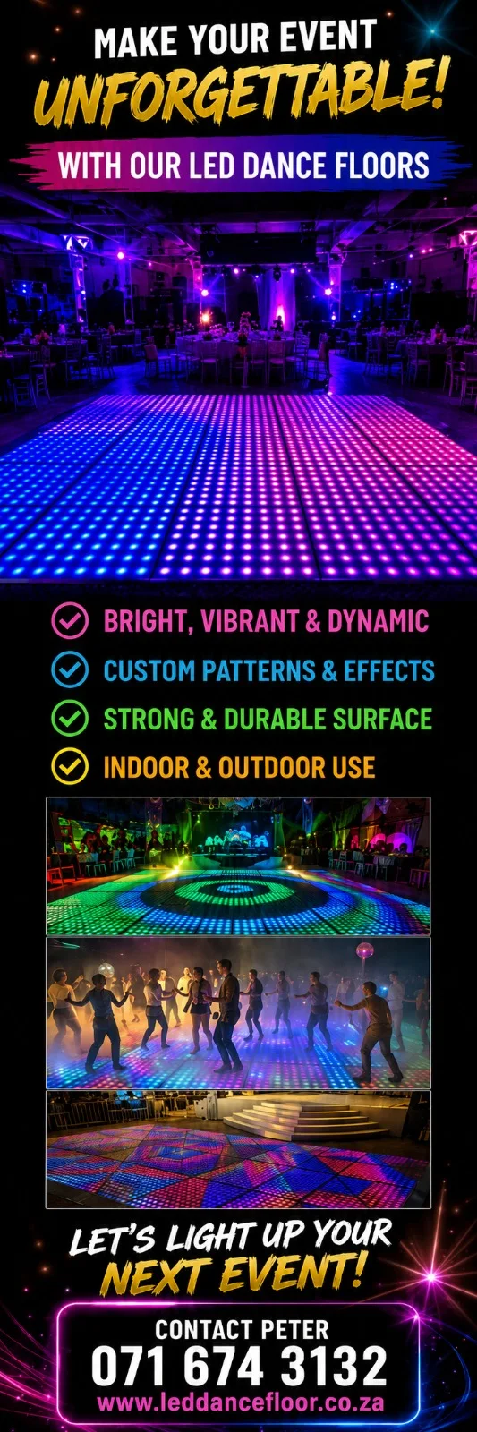 Make your event unforgettable with LED dance floors